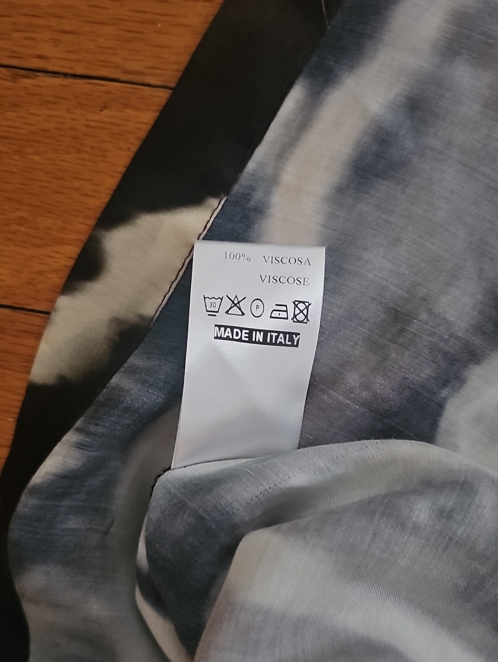 Made In Italy Grey Tie-Dye Viscose Set